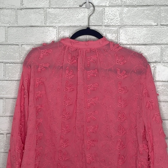 Anthropologie Seen/Worn/Kept Kathryn Textured Floral Blouse - Picture 9 of 13